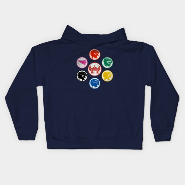 Power Rangers Kids Hoodie by creativespero